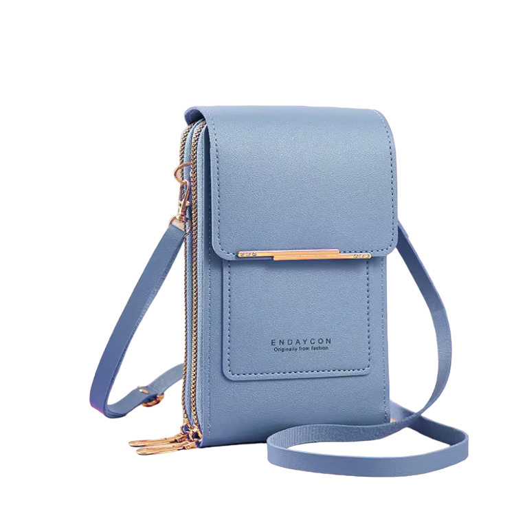 BOLSO MANOS LIBRES CON BILLETERA Y PORTACELULAR
