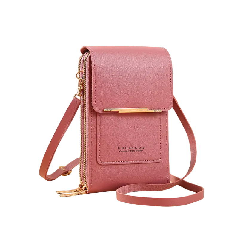 BOLSO MANOS LIBRES CON BILLETERA Y PORTACELULAR