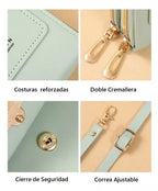 BOLSO MANOS LIBRES CON BILLETERA Y PORTACELULAR