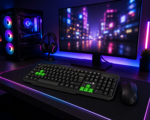 Combo Teclado + Mouse USB (Lazer1 LZ 552)