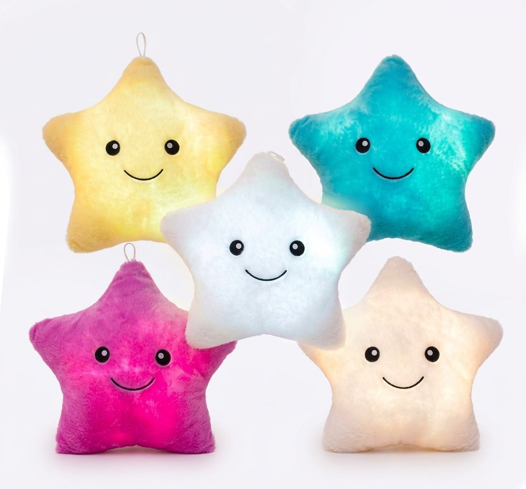 COJÍN LUMINOSO DE ESTRELLA PELUCHE