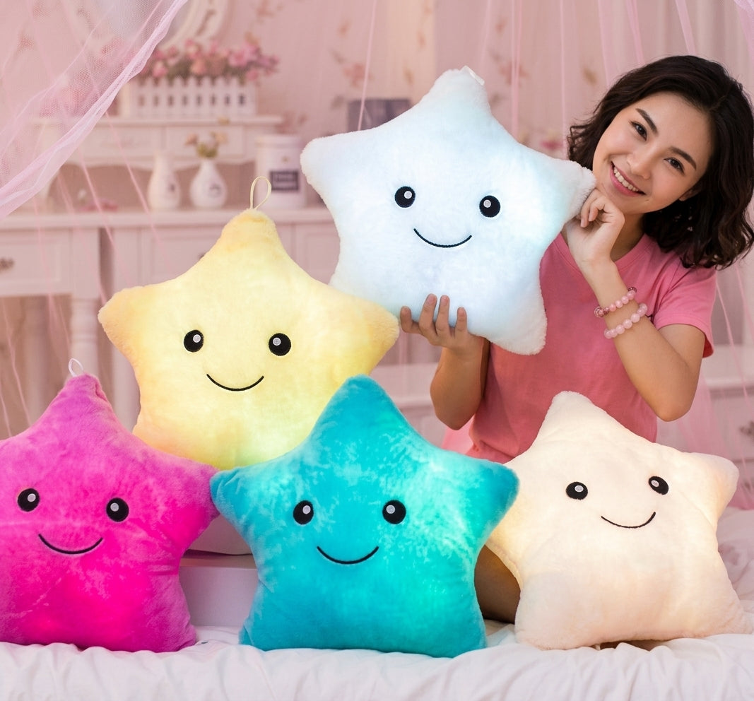 COJÍN LUMINOSO DE ESTRELLA PELUCHE