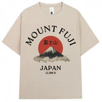 CAMISETA OVERSIZE UNISEX CON ESTAMPADO JAPONÉS HOKKAIDO VINTAGE