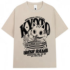 CAMISETA OVERSIZE UNISEX CON ESTAMPADO JAPONÉS HOKKAIDO VINTAGE