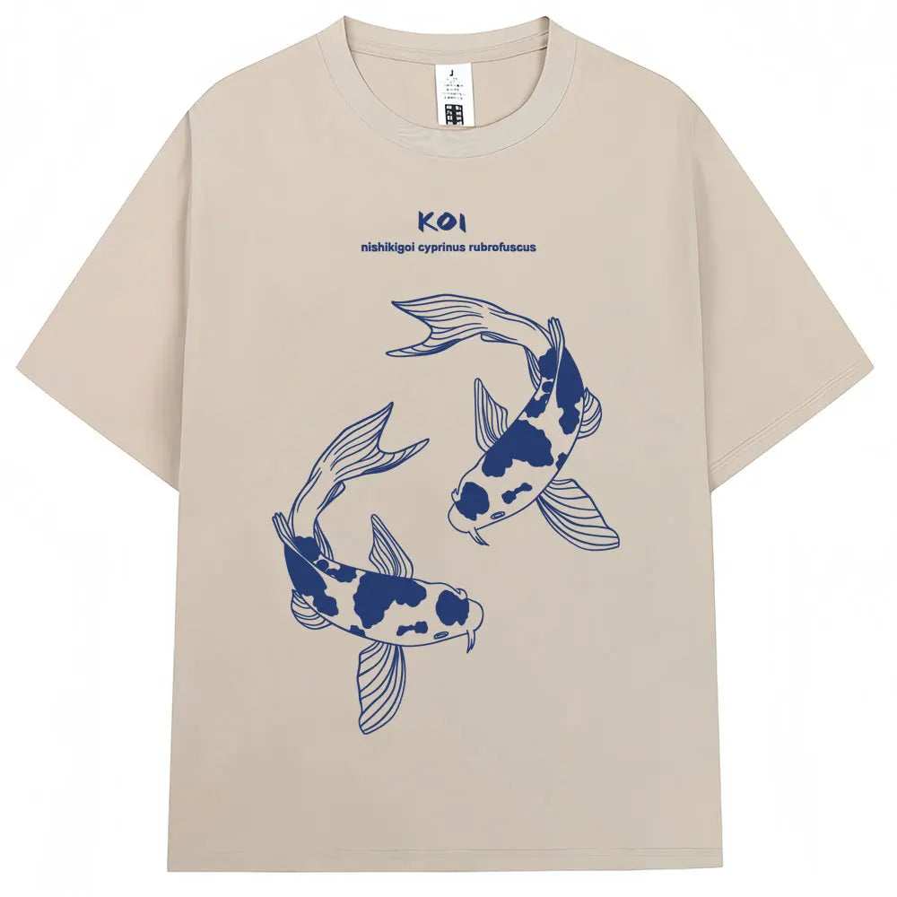 CAMISETA OVERSIZE UNISEX CON ESTAMPADO JAPONÉS HOKKAIDO VINTAGE