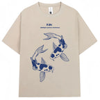 CAMISETA OVERSIZE UNISEX CON ESTAMPADO JAPONÉS HOKKAIDO VINTAGE