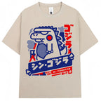 CAMISETA OVERSIZE UNISEX CON ESTAMPADO JAPONÉS HOKKAIDO VINTAGE